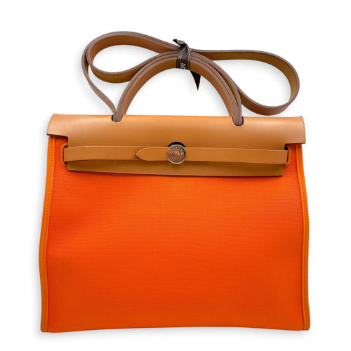 Herbag Zip 31 Orange in Vache Hunter/ Officier Canvas Palladium hardware CL2607-22370 1