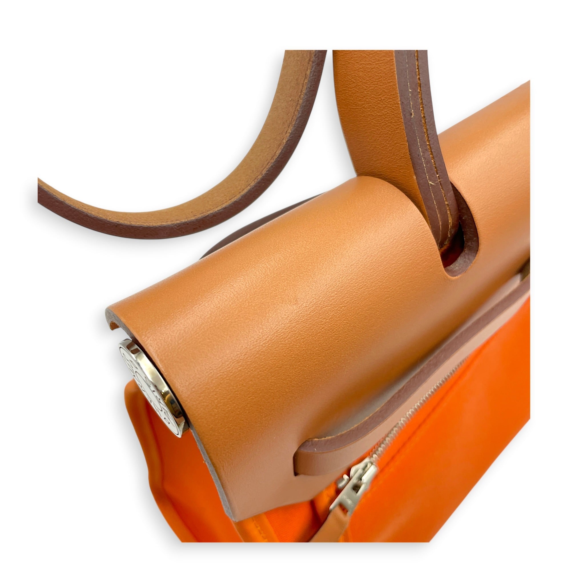 Herbag Zip 31 Orange in Vache Hunter/ Officier Canvas Palladium hardware CL2607-22370 14