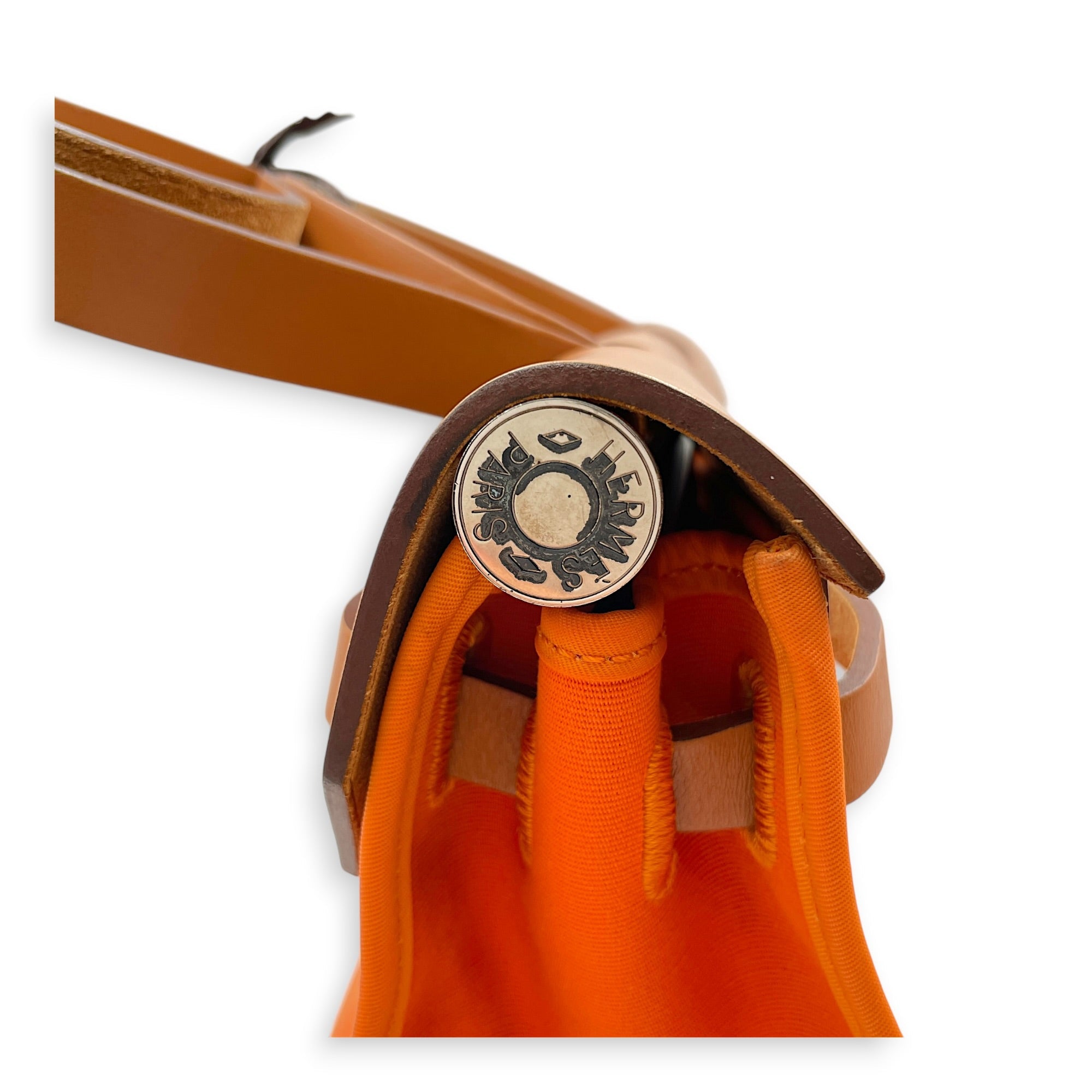 Herbag Zip 31 Orange in Vache Hunter/ Officier Canvas Palladium hardware CL2607-22370 17
