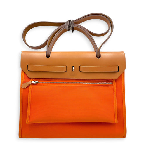 Herbag Zip 31 Orange in Vache Hunter/ Officier Canvas Palladium hardware CL2607-22370 2