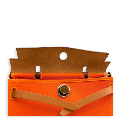 Herbag Zip 31 Orange in Vache Hunter/ Officier Canvas Palladium hardware CL2607-22370 8