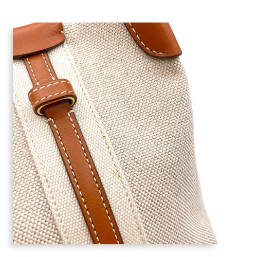 Bale Micro Beige Tote Bag in Canvas Gold hardware CL2607-22371 12