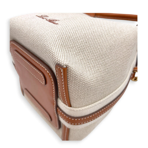 Bale Micro Beige Tote Bag in Canvas Gold hardware CL2607-22371 5