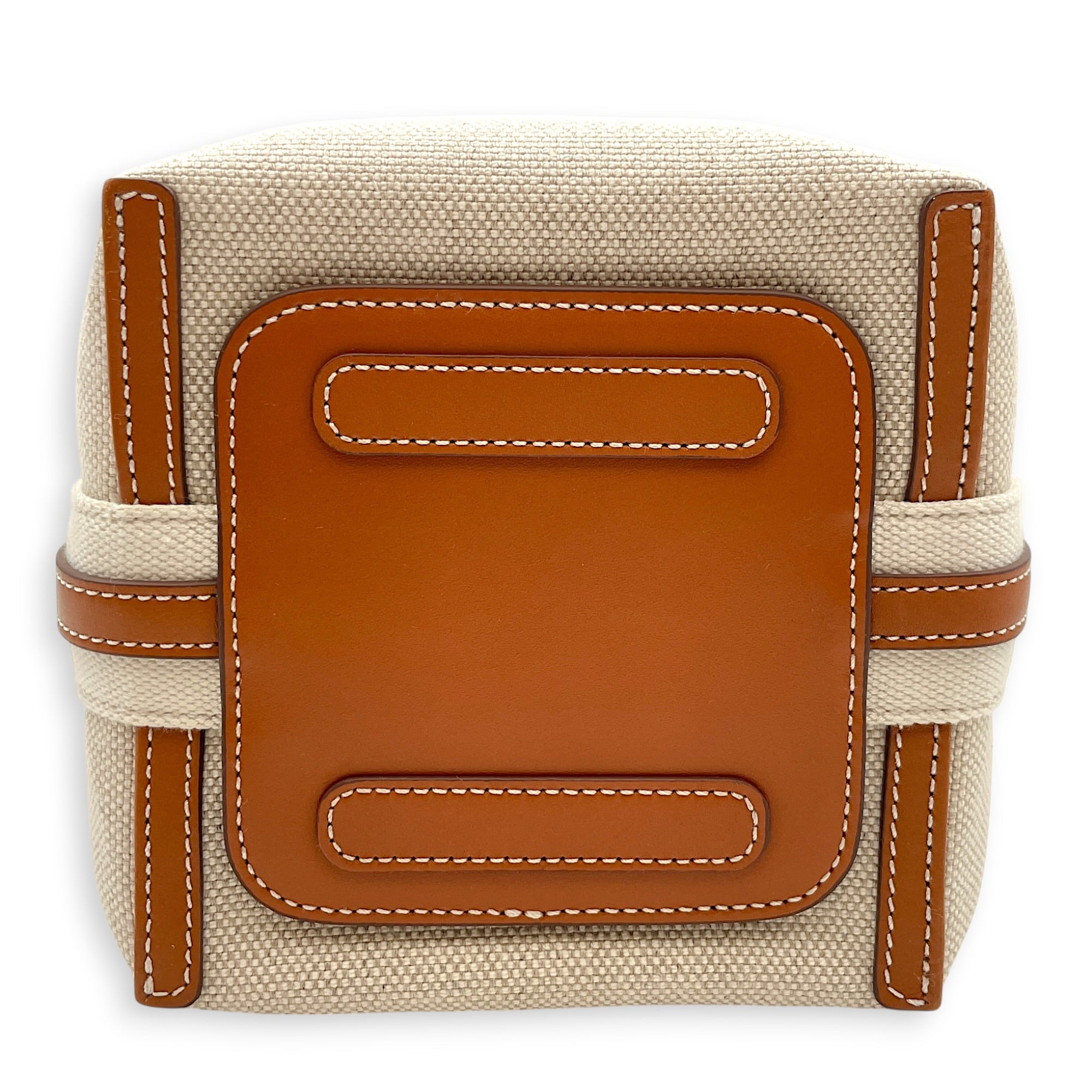 Bale Micro Beige Tote Bag in Canvas Gold hardware CL2607-22371 7