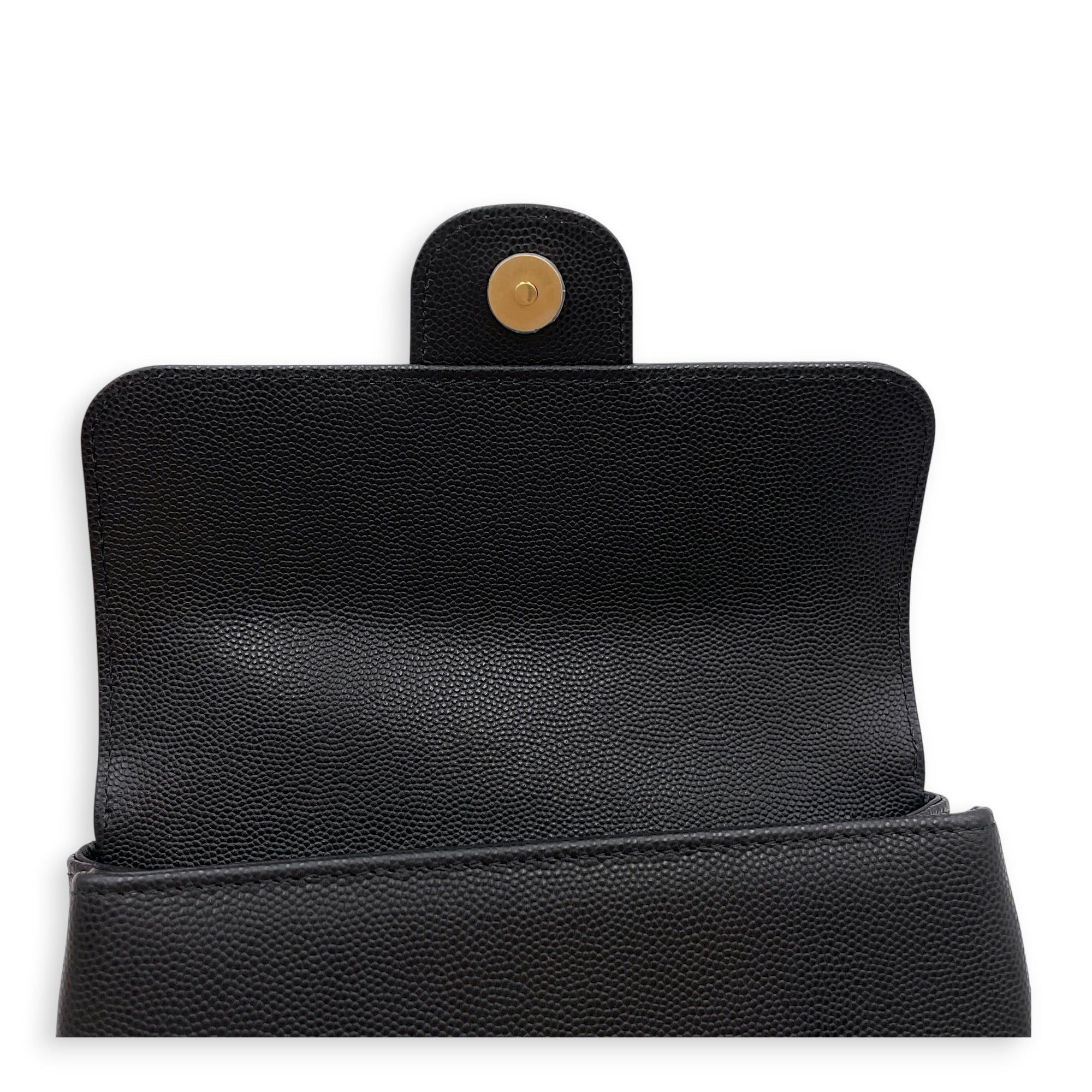 Preppy Mini Black Shoulder Bag in Calfskin Gold hardware CL2607-22372 11