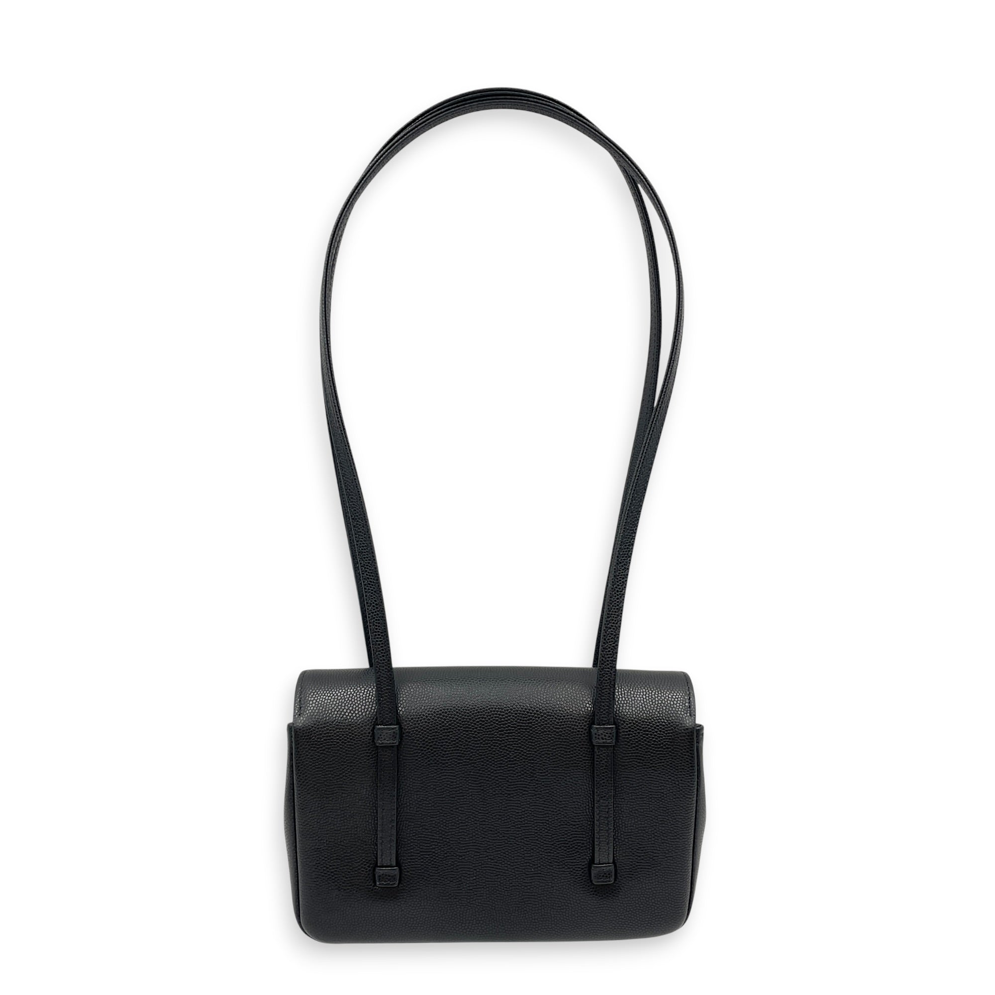 Preppy Mini Black Shoulder Bag in Calfskin Gold hardware CL2607-22372 2