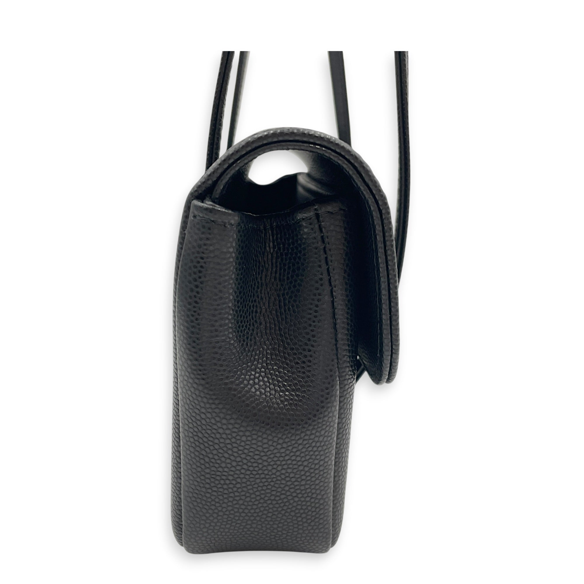 Preppy Mini Black Shoulder Bag in Calfskin Gold hardware CL2607-22372 3