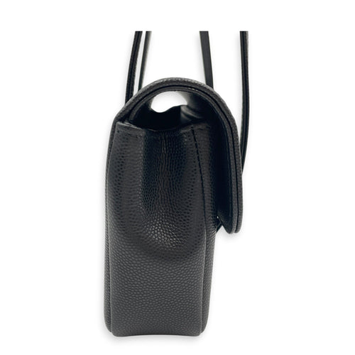 Preppy Mini Black Shoulder Bag in Calfskin Gold hardware CL2607-22372 3