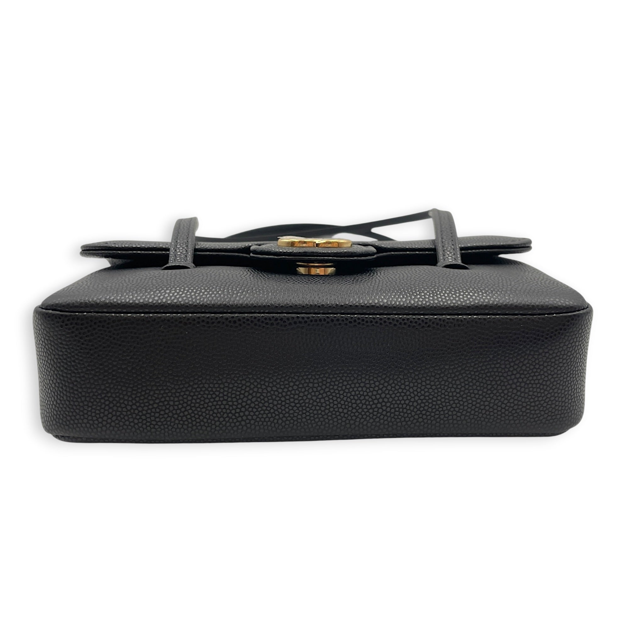 Preppy Mini Black Shoulder Bag in Calfskin Gold hardware CL2607-22372 5