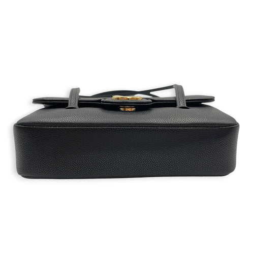 Preppy Mini Black Shoulder Bag in Calfskin Gold hardware CL2607-22372 5