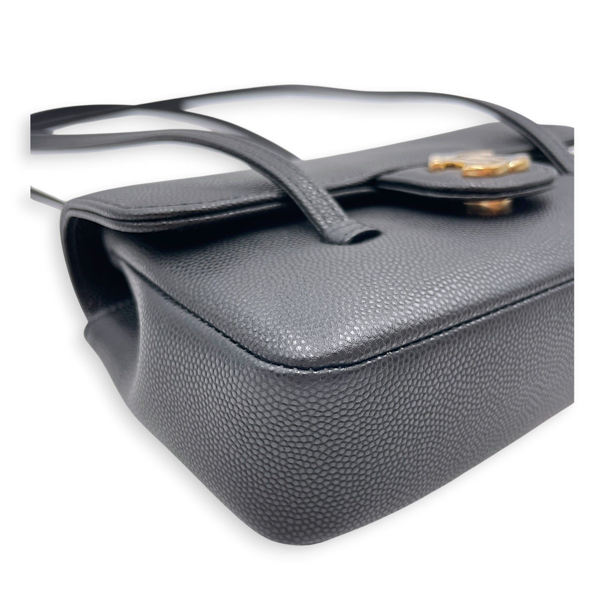 Preppy Mini Black Shoulder Bag in Calfskin Gold hardware CL2607-22372 9