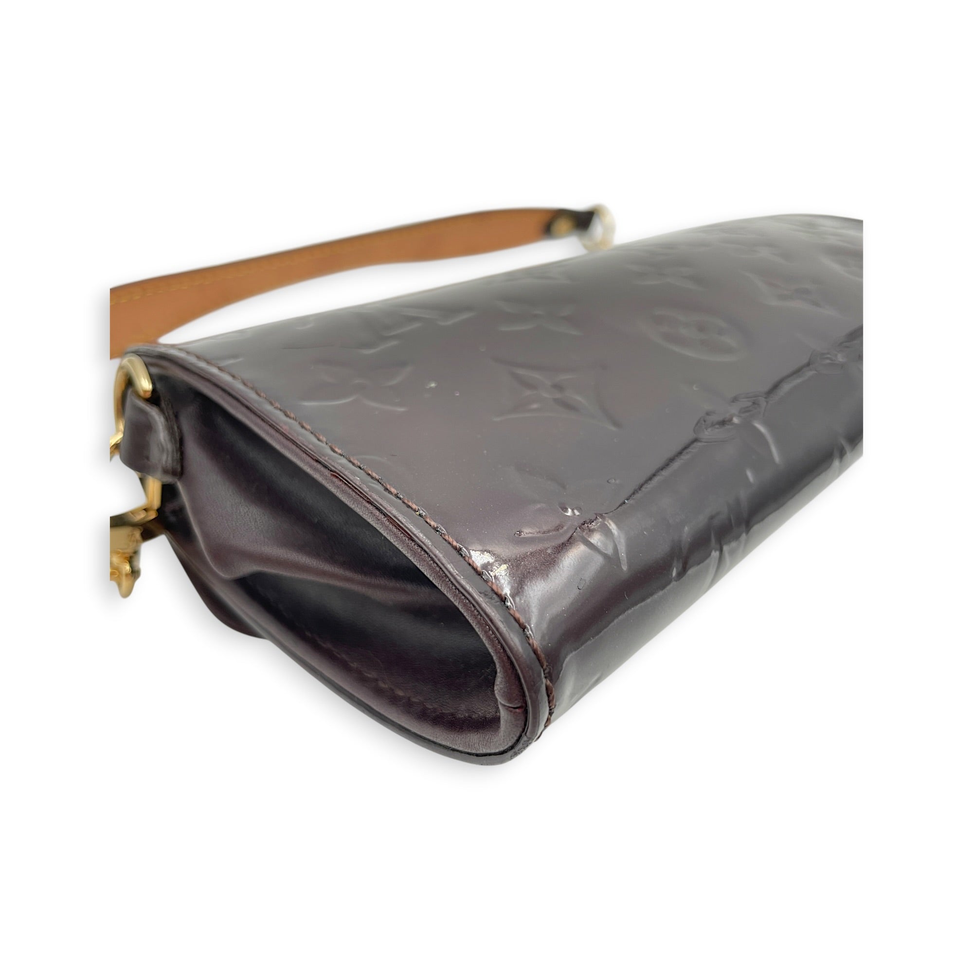 Amarante Sunset Monogram Boulevard Purple Shoulder Bag in Patent Leather Gold hardware CL2607-22376 10