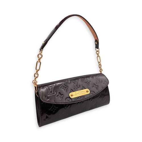 Amarante Sunset Monogram Boulevard Purple Shoulder Bag in Patent Leather Gold hardware CL2607-22376 12