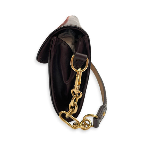 Amarante Sunset Monogram Boulevard Purple Shoulder Bag in Patent Leather Gold hardware CL2607-22376 4