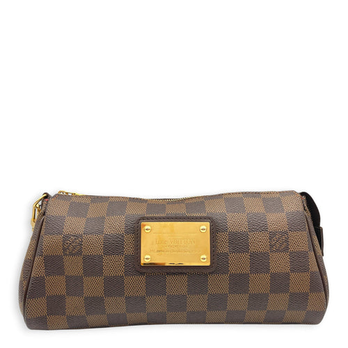 Damier Eva Brown Crossbody Bag in Coated Canvas Gold hardware CL2607-22377 1