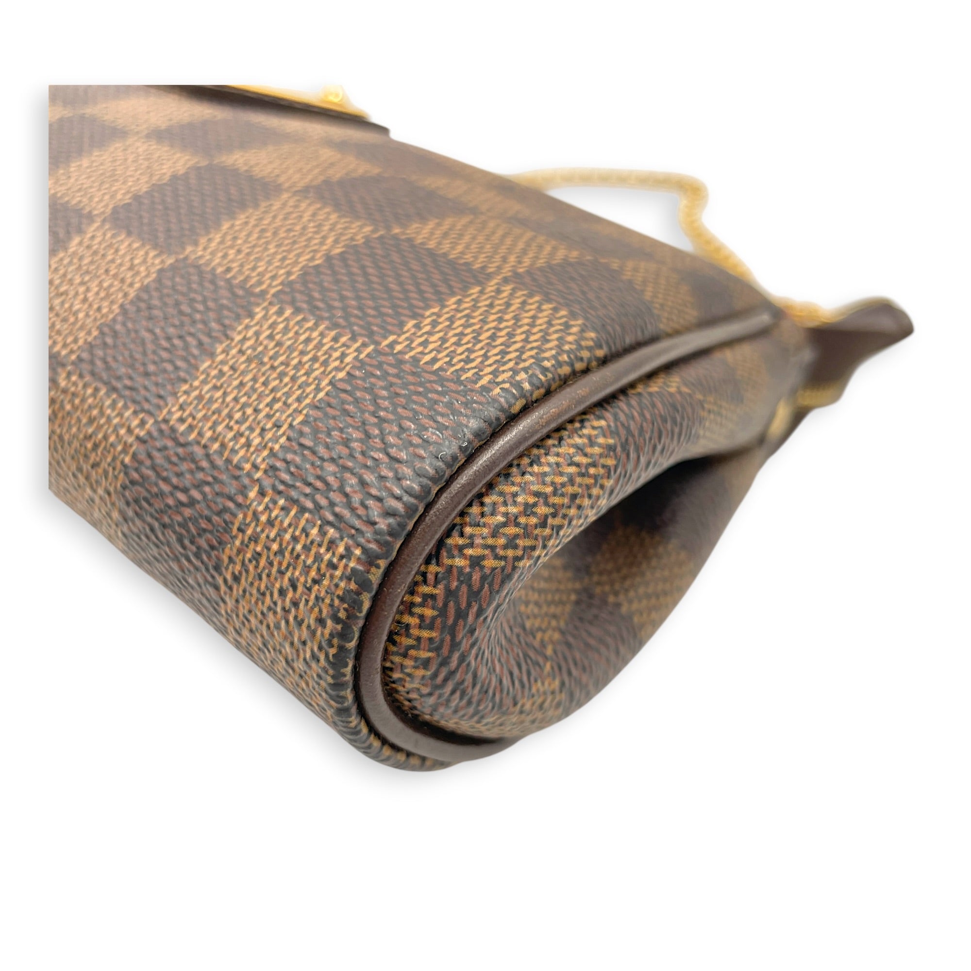 Damier Eva Brown Crossbody Bag in Coated Canvas Gold hardware CL2607-22377 8