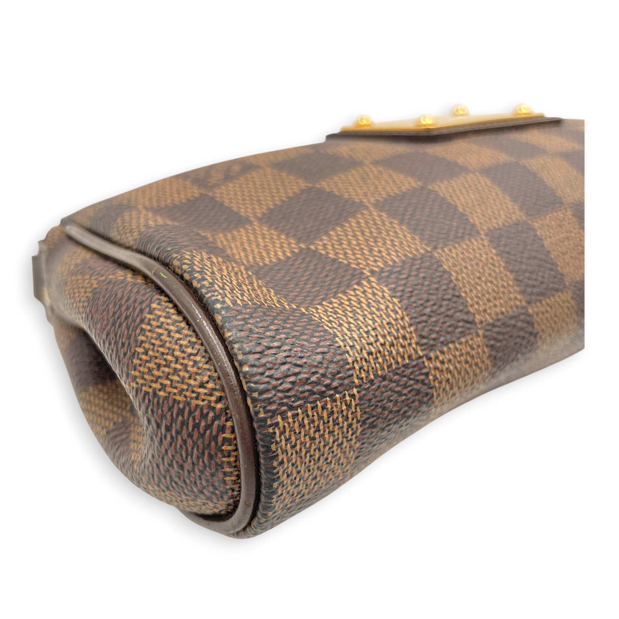 Damier Eva Brown Crossbody Bag in Coated Canvas Gold hardware CL2607-22377 9