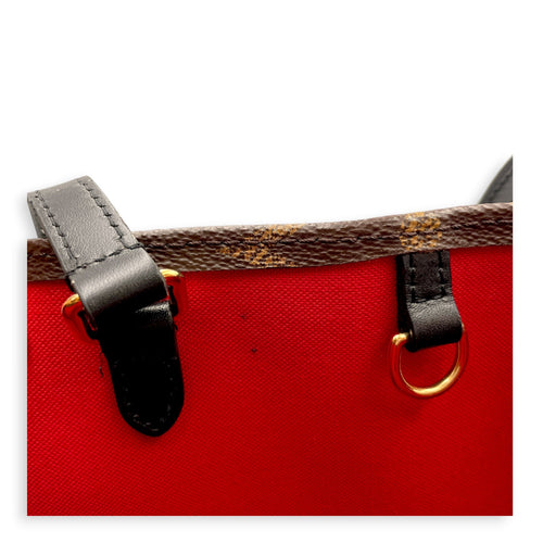 Big Monogram OnTheGo MM Brown Tote Bag in Coated Canvas Gold hardware CL2607-22378 5