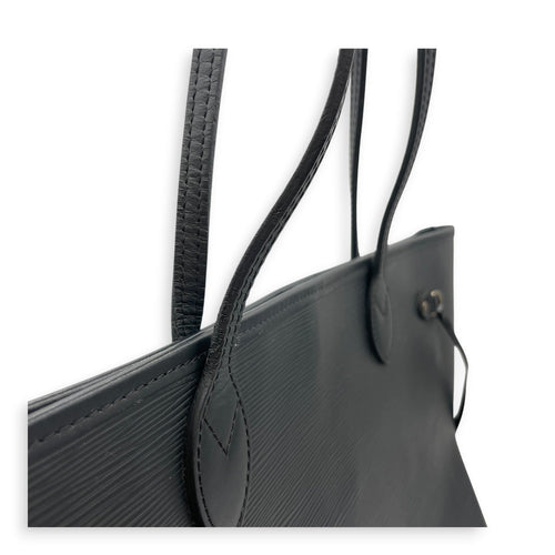Neverfull MM Black Tote Bag in Epi Leather Silver hardware CL2607-22380 12