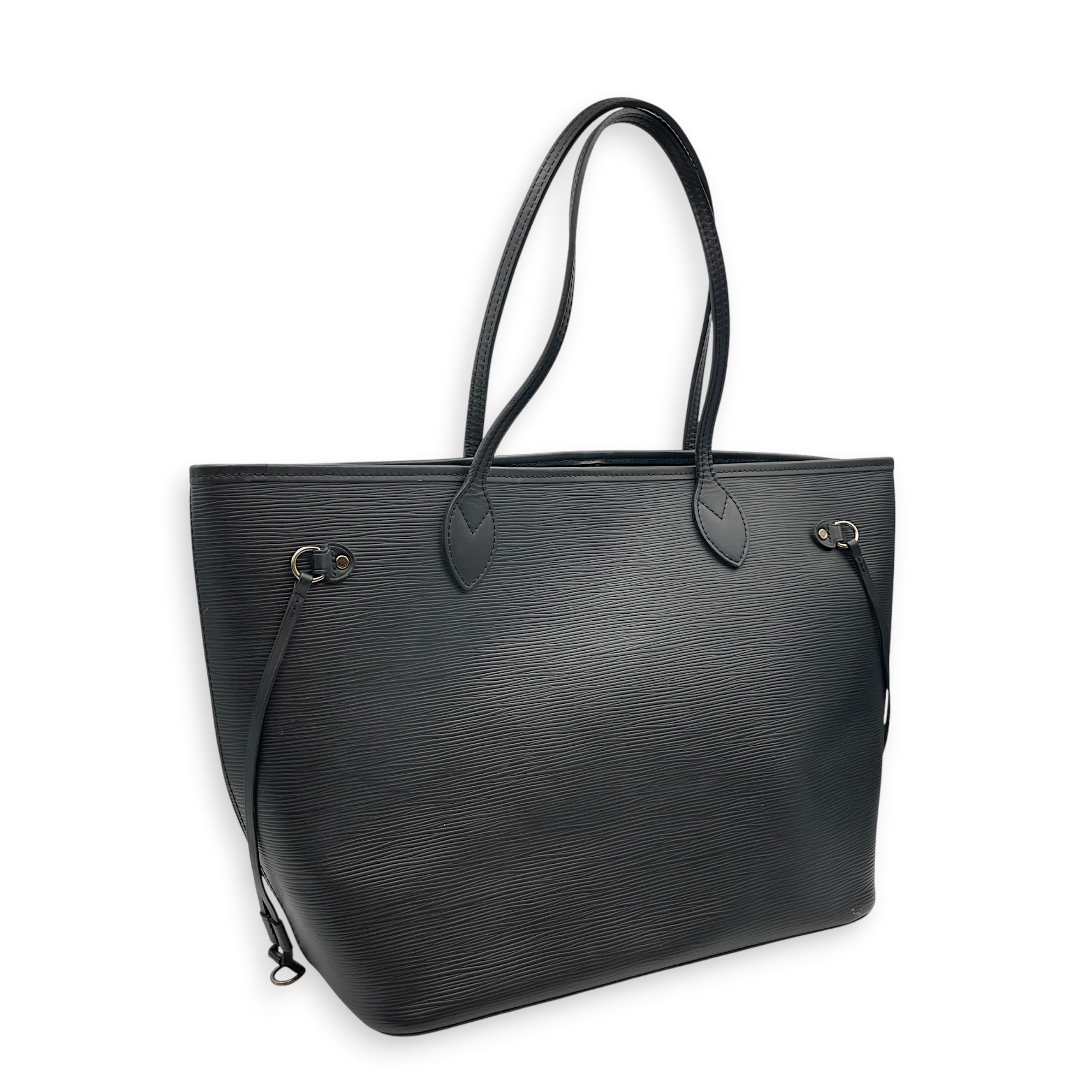Neverfull MM Black Tote Bag in Epi Leather Silver hardware CL2607-22380 15