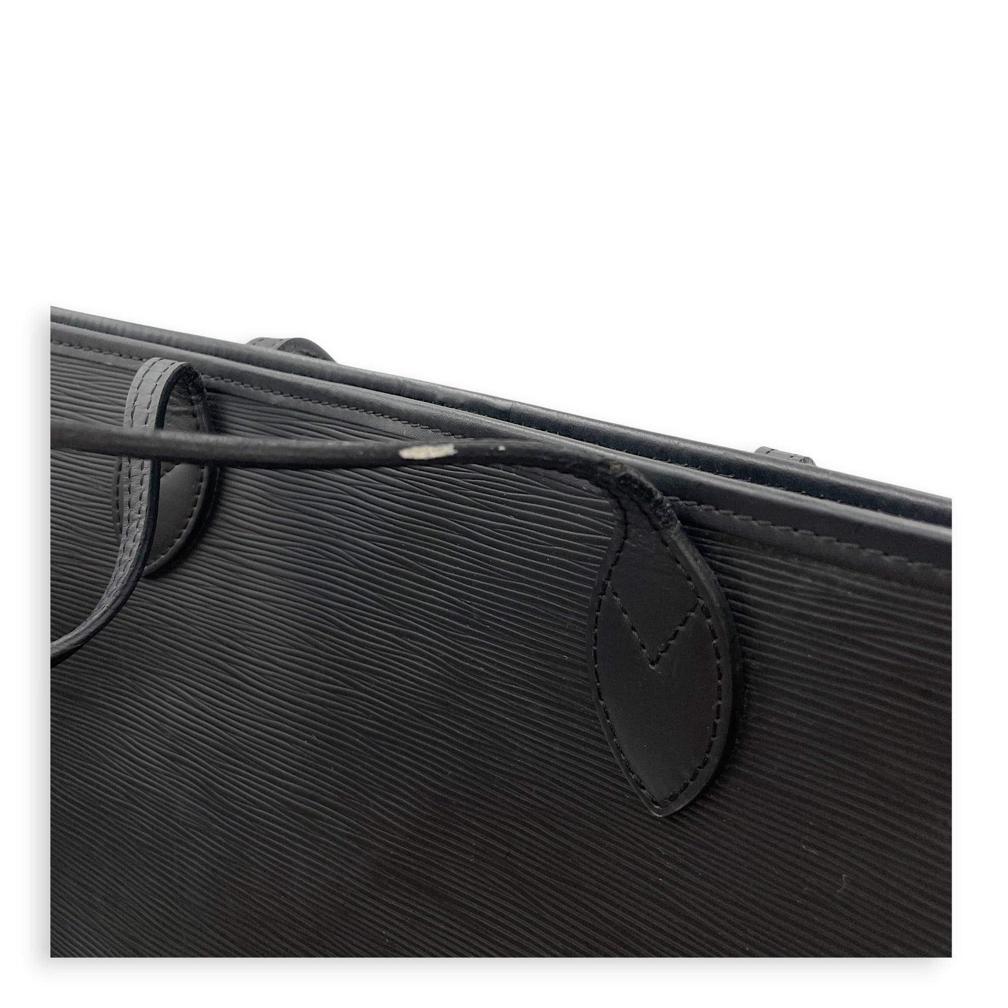 Neverfull MM Black Tote Bag in Epi Leather Silver hardware CL2607-22380 16