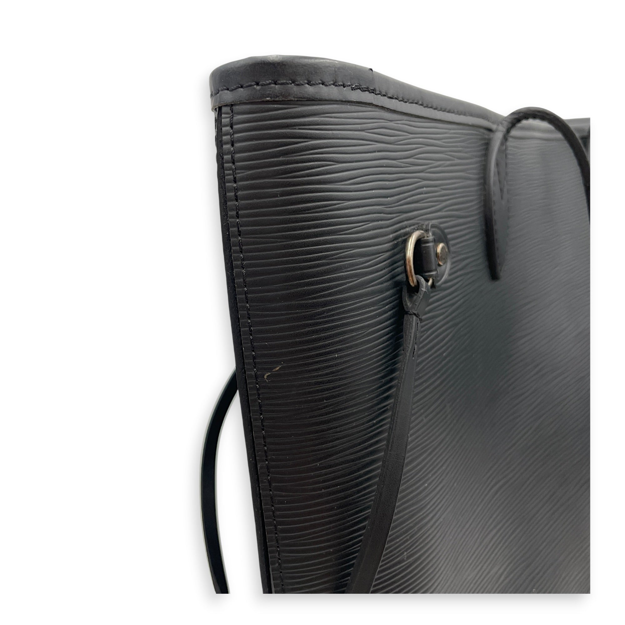 Neverfull MM Black Tote Bag in Epi Leather Silver hardware CL2607-22380 17
