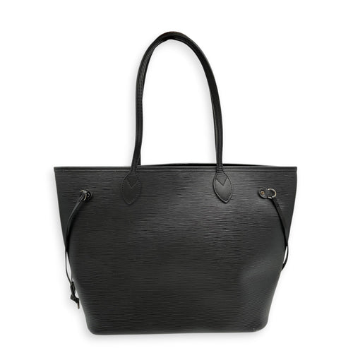 Neverfull MM Black Tote Bag in Epi Leather Silver hardware CL2607-22380 2