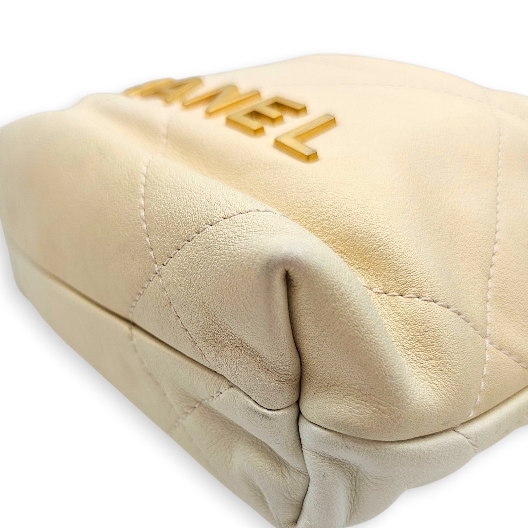 C22 Mini Iridescent ivory   Crossbody Bag in Calfskin Gold hardware CL2607-22382 7