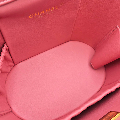 Vanity Case Pink Crossbody Bag in Tweed Gold hardware CL2607-22383 6
