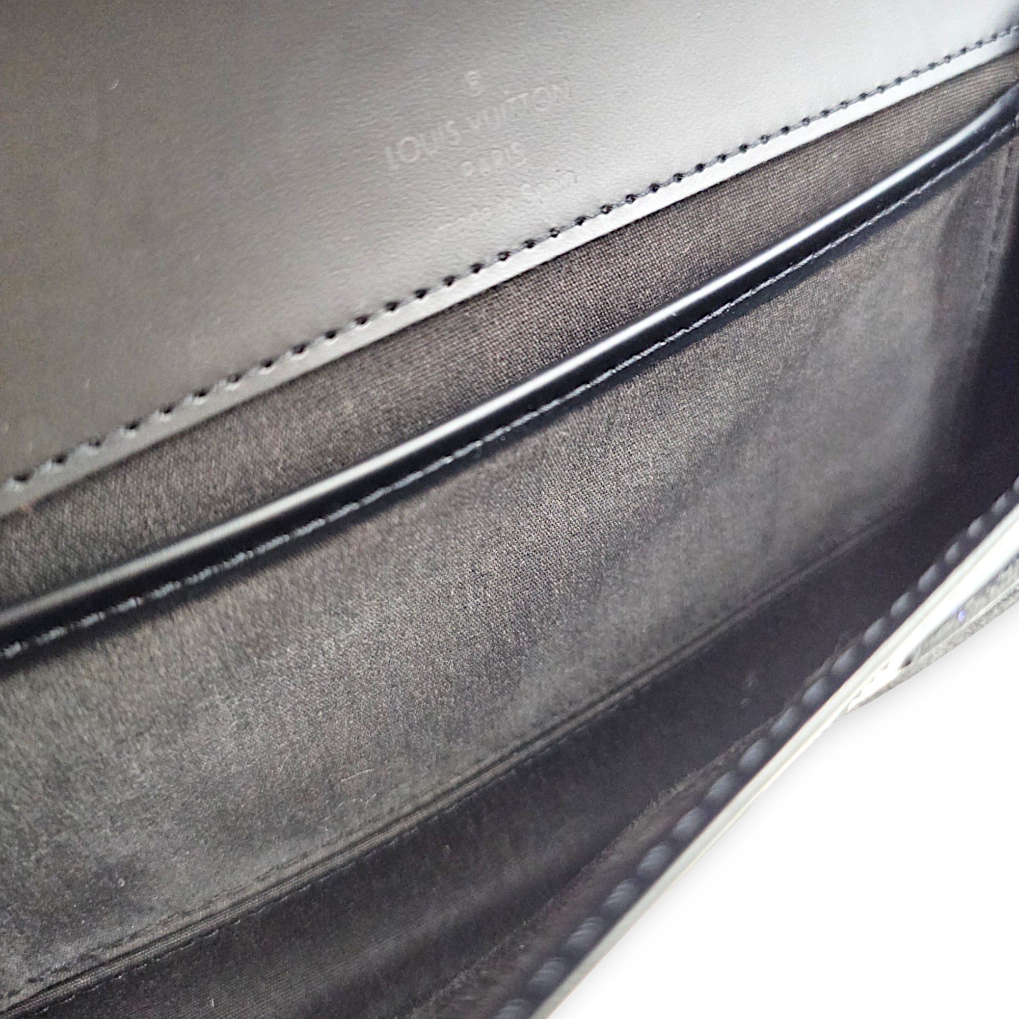 Honfleur Black Clutch in Epi Leather Gold hardware CL2607-22384 6