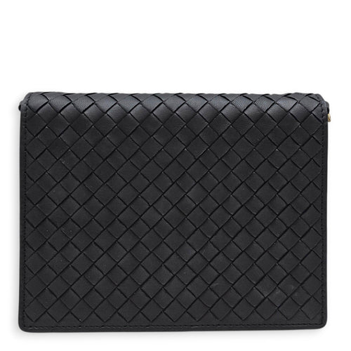 Wallet on Chain Black Crossbody Bag in Nappa Leather Ruthenium hardware CL2607-22385 1