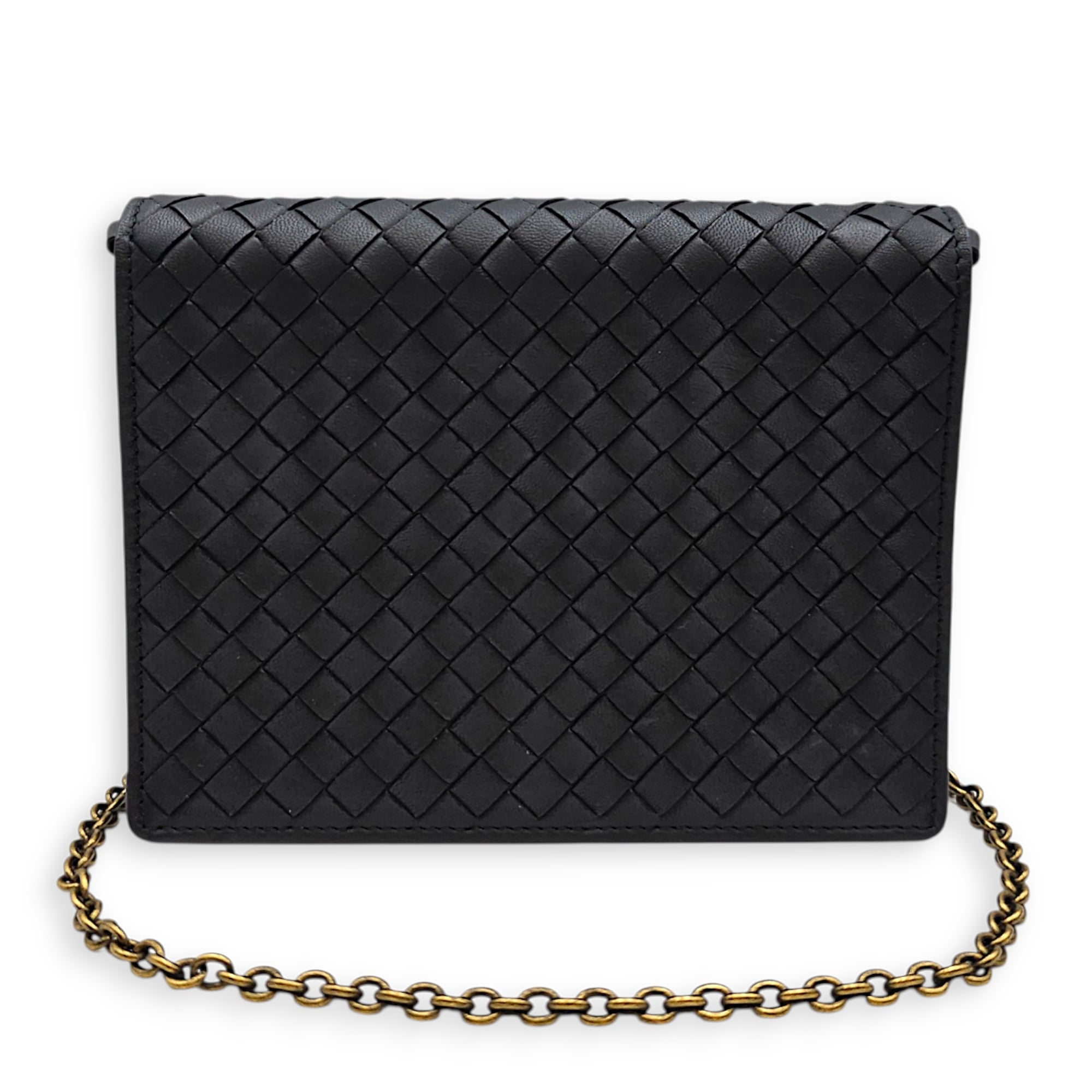 Wallet on Chain Black Crossbody Bag in Nappa Leather Ruthenium hardware CL2607-22385 11