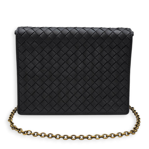 Wallet on Chain Black Crossbody Bag in Nappa Leather Ruthenium hardware CL2607-22385 11