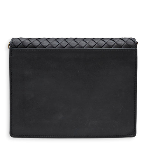 Wallet on Chain Black Crossbody Bag in Nappa Leather Ruthenium hardware CL2607-22385 2