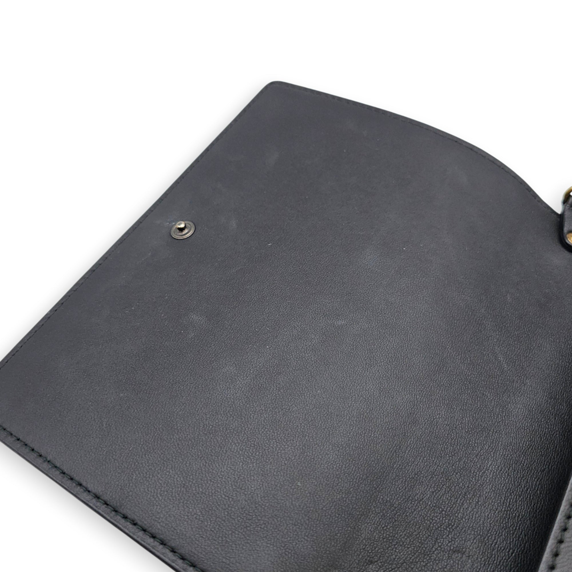 Wallet on Chain Black Crossbody Bag in Nappa Leather Ruthenium hardware CL2607-22385 8