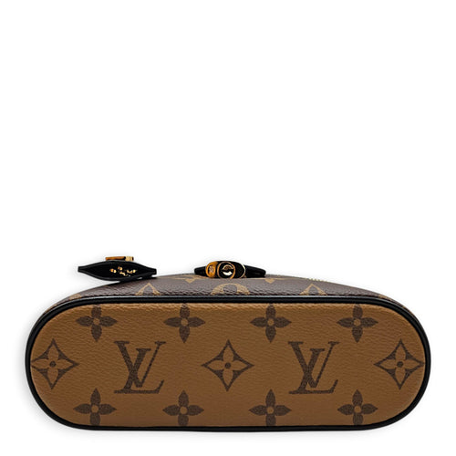 Reverse Monogram Vanity Case PM Brown Crossbody Bag in Coated Canvas Gold hardware CL2607-22386 5