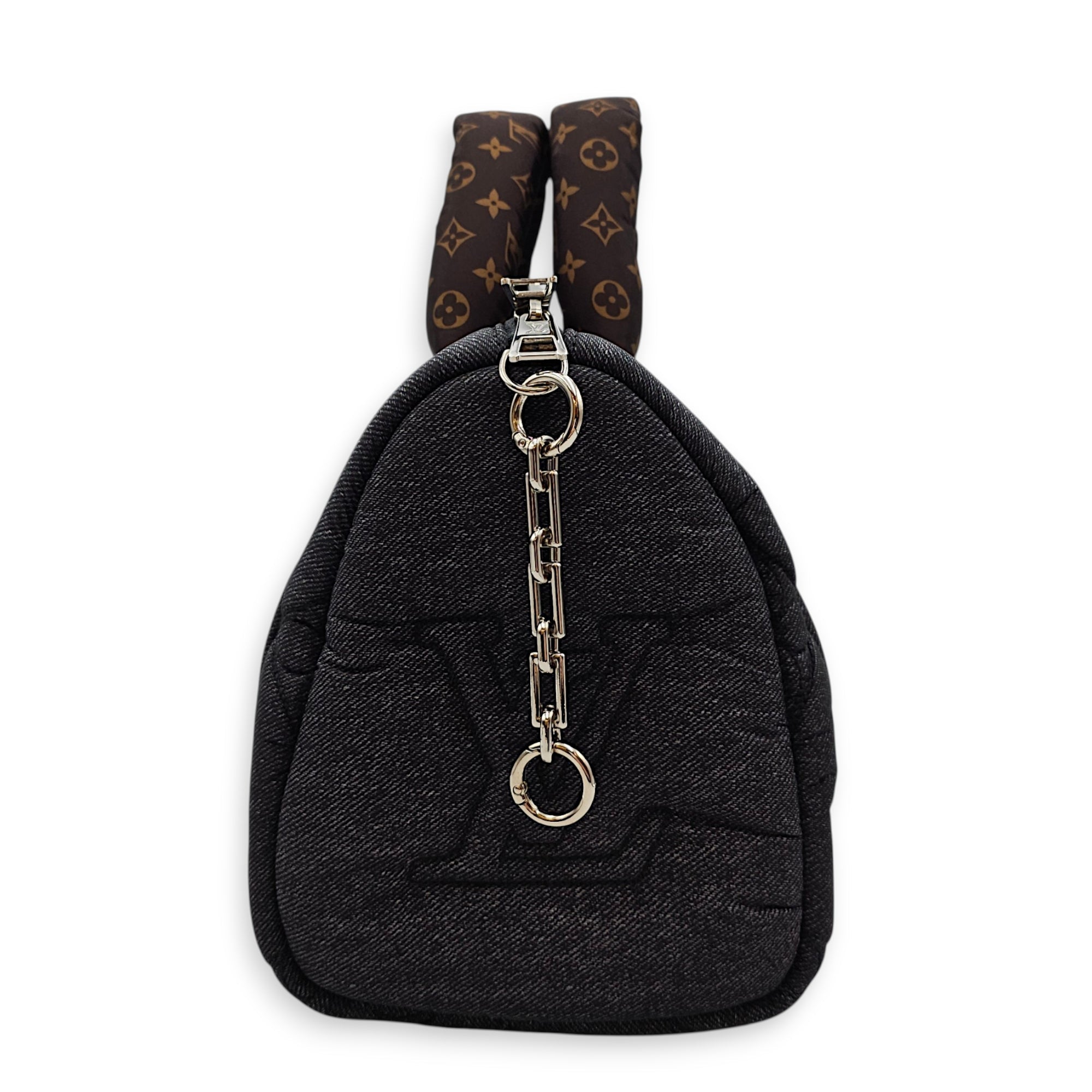 Bandouliere Speedy  Black Jeans Black Top Handle Bag in Nylon CL2607-22387 3