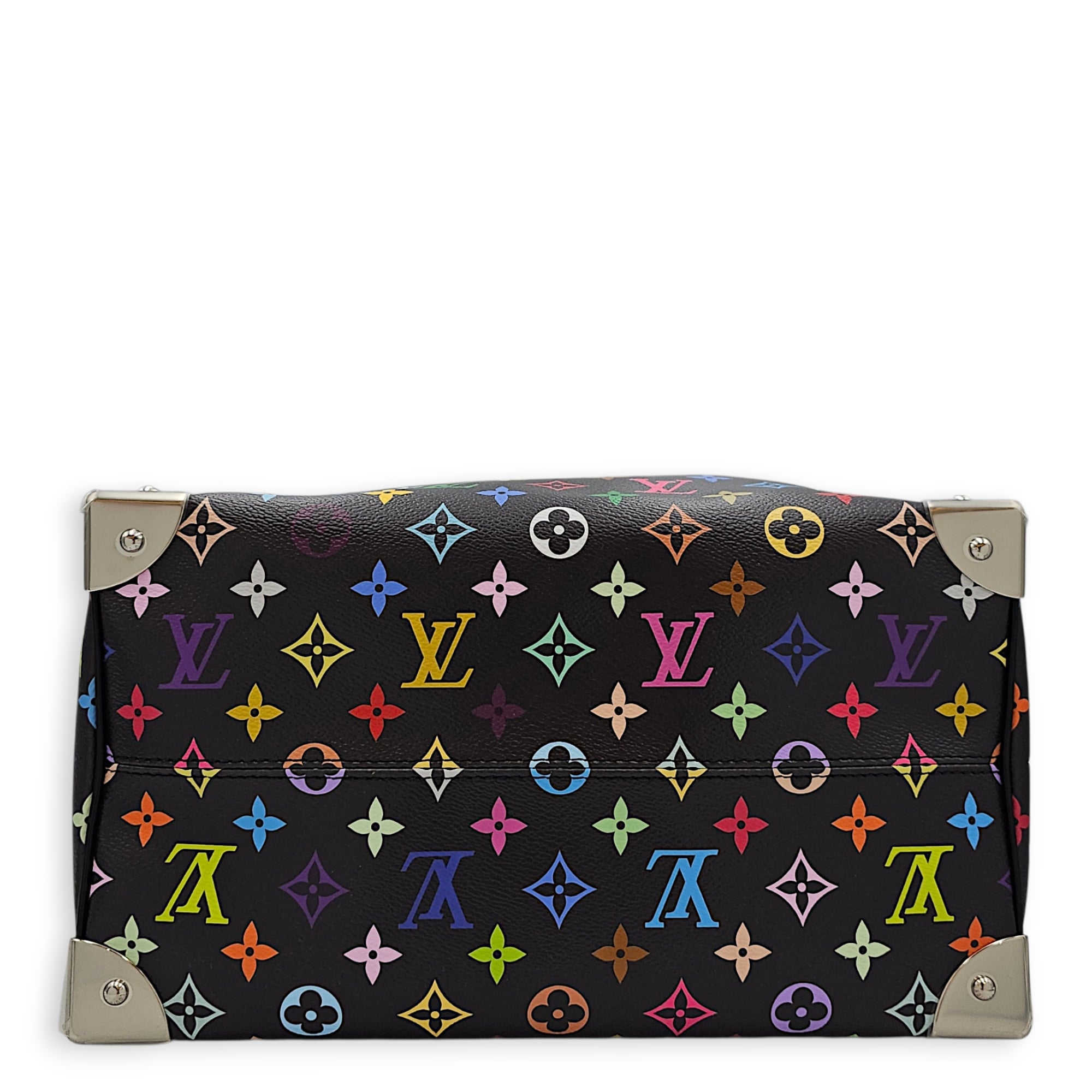 LV x TM Speedy  Multi-colour Top Handle Bag in Coated Canvas Silver hardware CL2607-22388 5