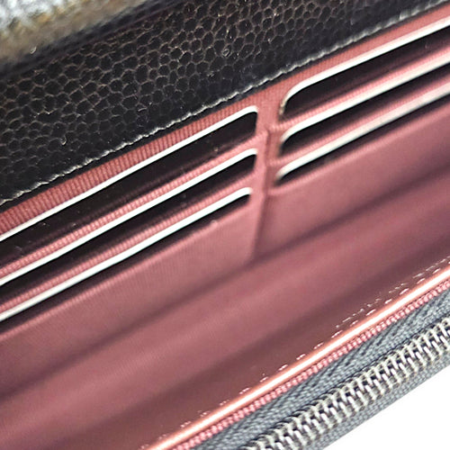 Wallet on Chain Black Crossbody Bag in Caviar Leather Gold hardware CL2607-22389 6