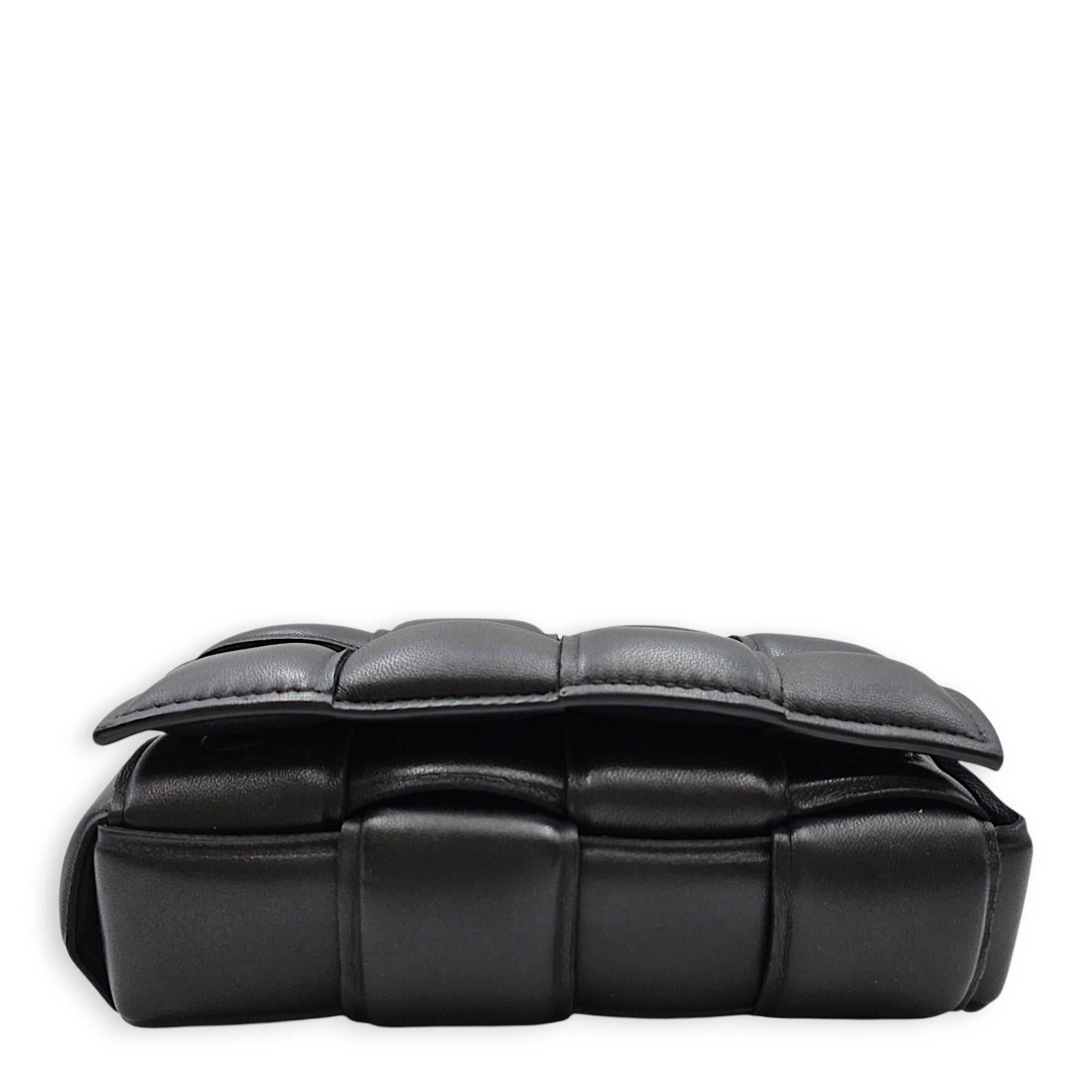 Cassette Black Belt Bag in Calfskin Gold hardware CL2607-22390 5