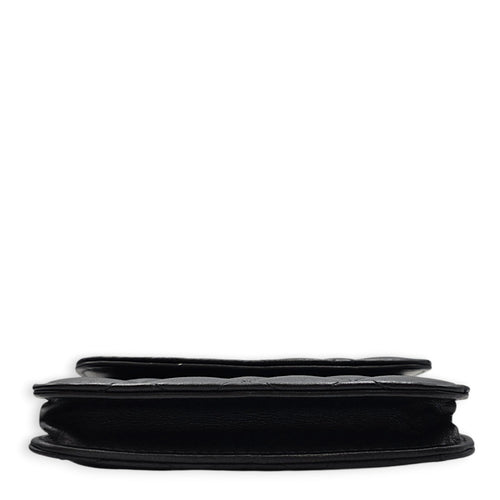 Clutch with Chain Black Crossbody Bag in Lambskin Gold hardware CL2607-22392 5