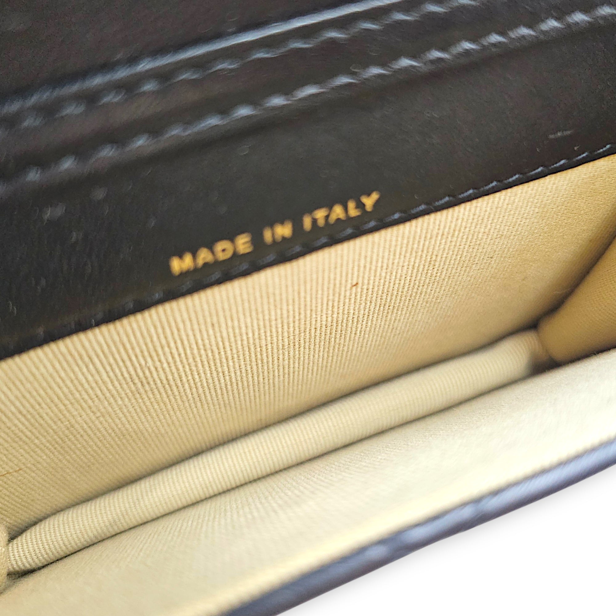 Clutch with Chain Black Crossbody Bag in Lambskin Gold hardware CL2607-22392 6