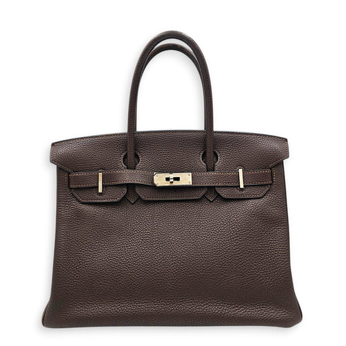 Birkin 30 Chocolate in Togo Palladium hardware CL2607-22396 1