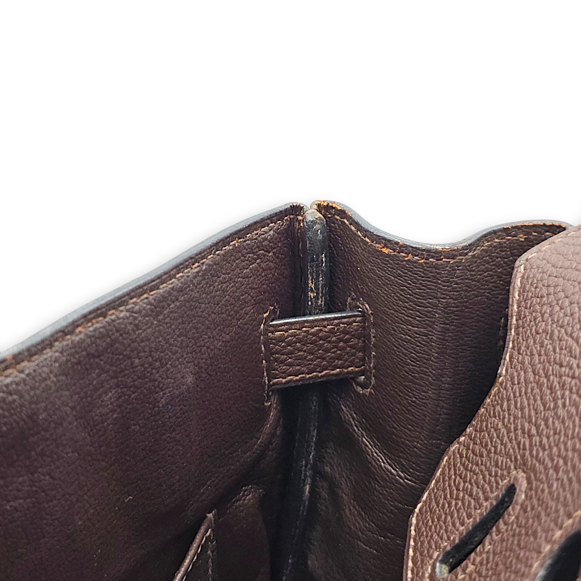 Birkin 30 Chocolate in Togo Palladium hardware CL2607-22396 11