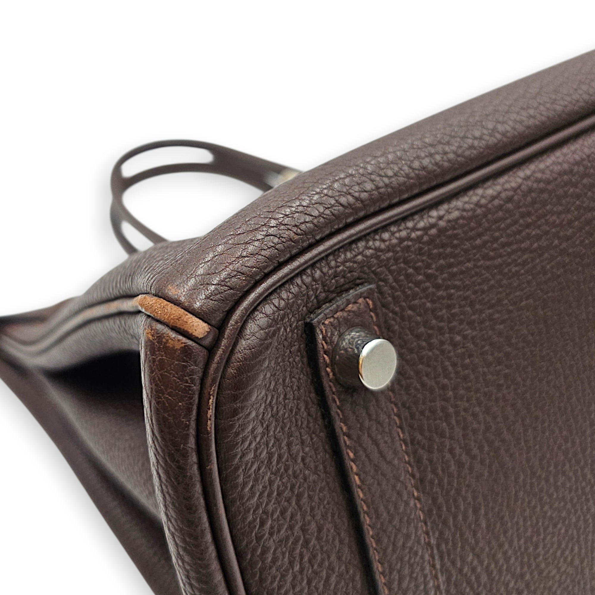 Birkin 30 Chocolate in Togo Palladium hardware CL2607-22396 12