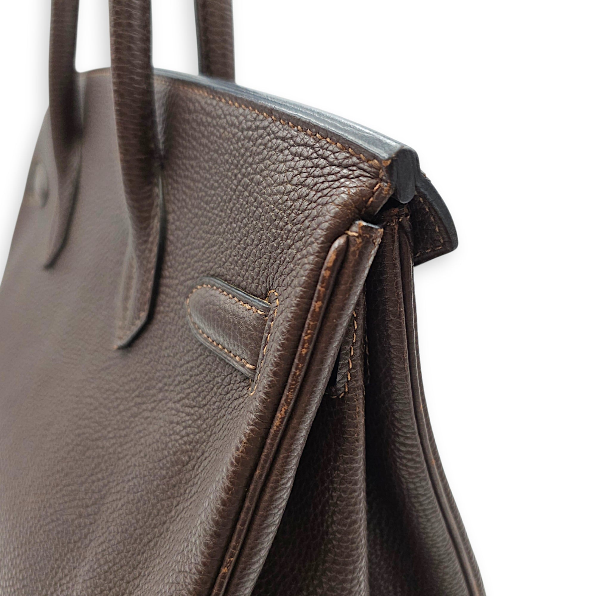 Birkin 30 Chocolate in Togo Palladium hardware CL2607-22396 15