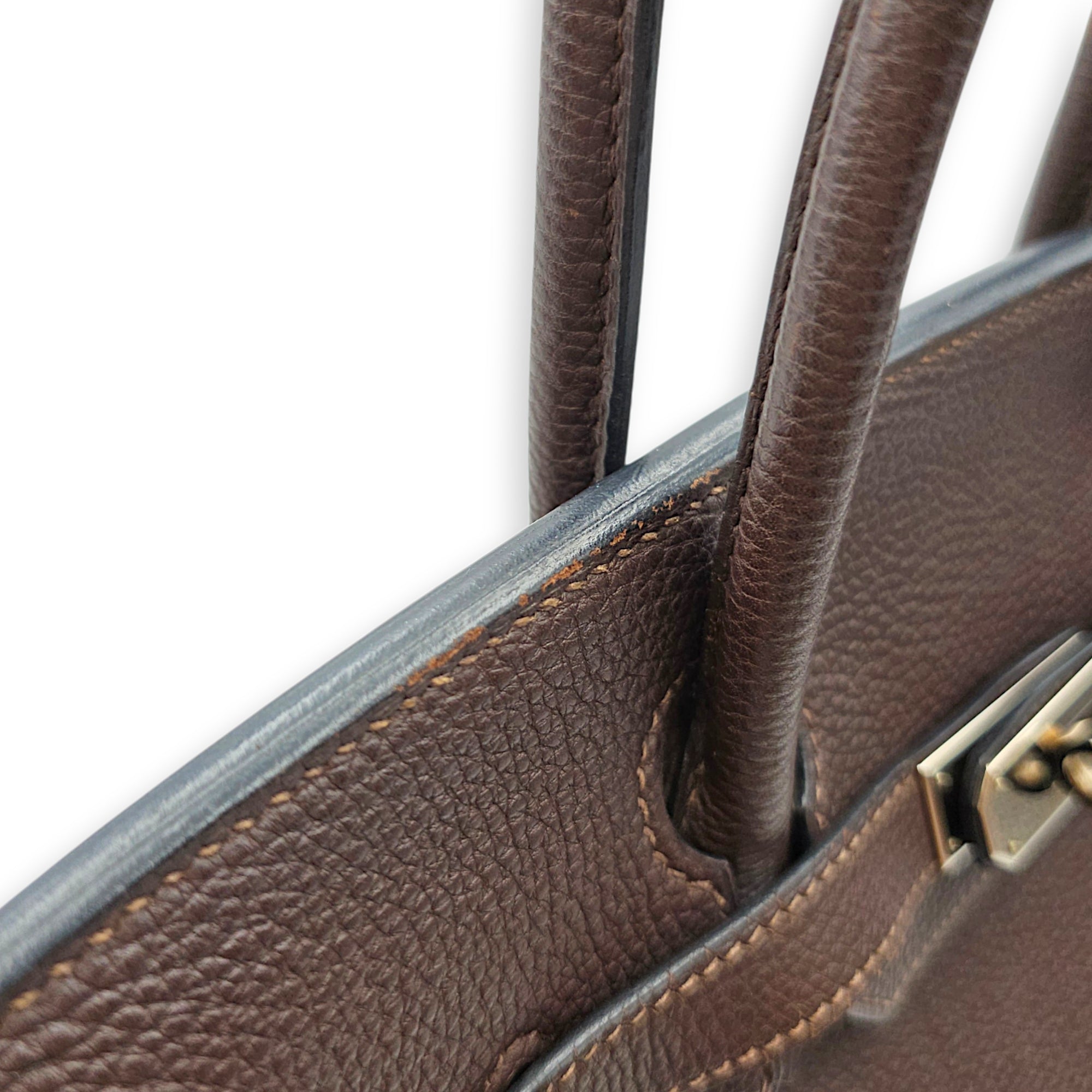 Birkin 30 Chocolate in Togo Palladium hardware CL2607-22396 16