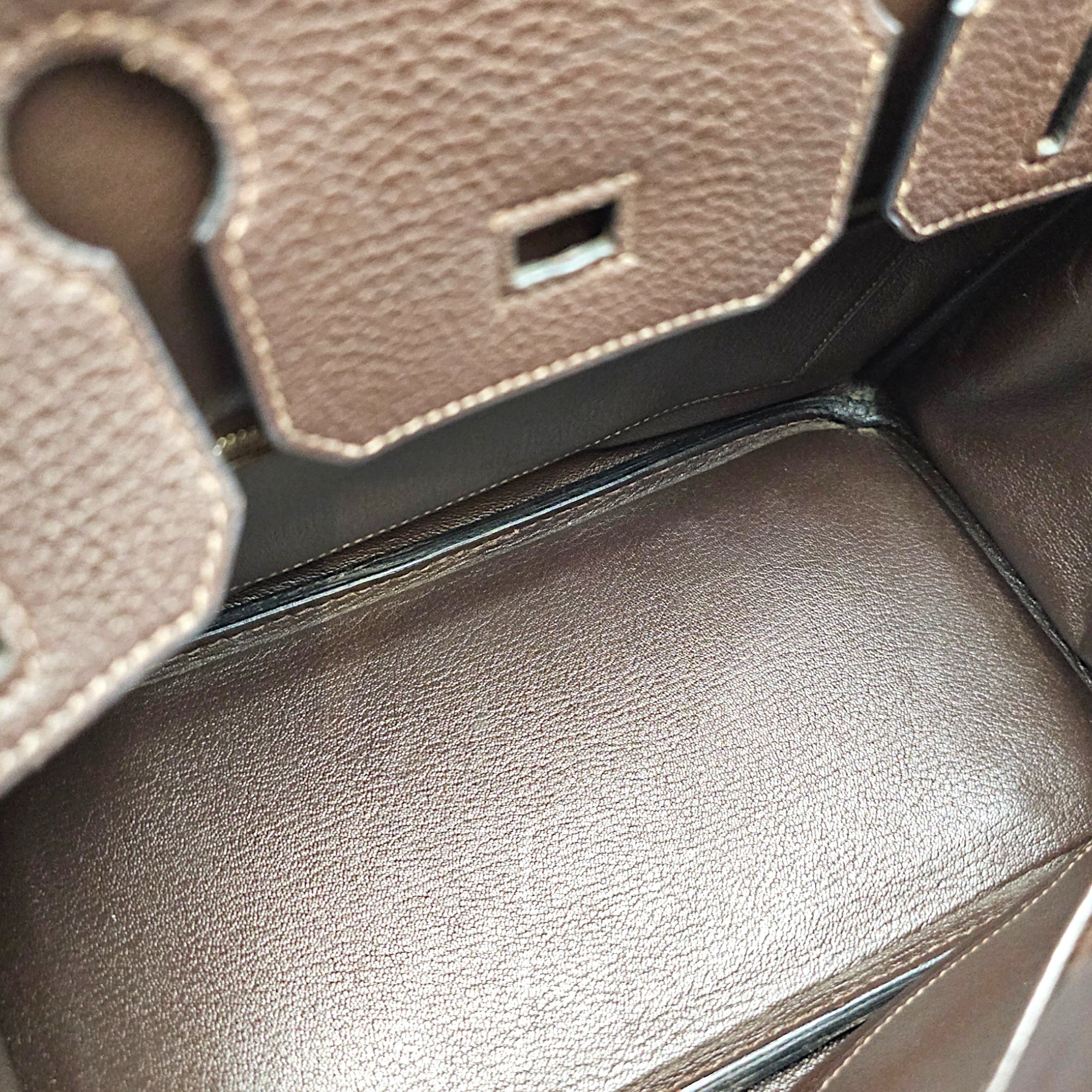 Birkin 30 Chocolate in Togo Palladium hardware CL2607-22396 6
