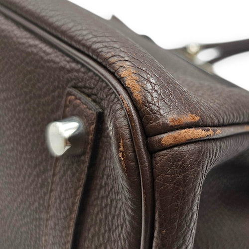 Birkin 30 Chocolate in Togo Palladium hardware CL2607-22396 8