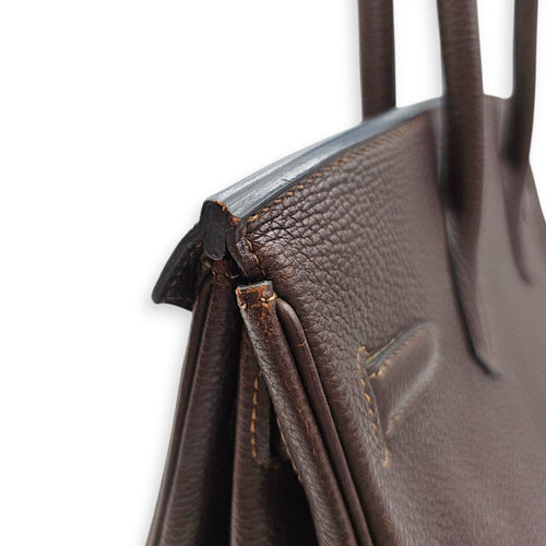 Birkin 30 Chocolate in Togo Palladium hardware CL2607-22396 9
